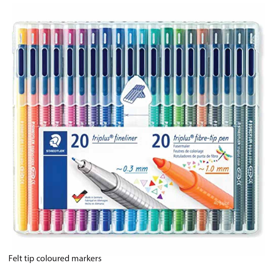 Fibre-Tip Colour Pens (set)